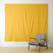 Seamless yellow-orange  polka dot  pattern  wandteppich (Beispiel (Horizontal))