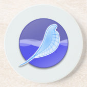SeaMonkey Logo Sandstein Untersetzer (Vorne)