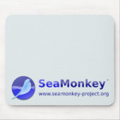 SeaMonkey Projekt - horizontales Logo Mousepad (Vorne)