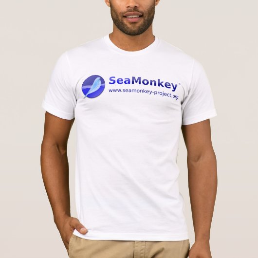 SeaMonkey Projekt - horizontales Logo T-Shirt (Vorderseite)