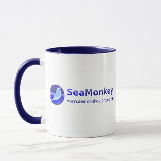 SeaMonkey Projekt - horizontales Logo Tasse (Links)
