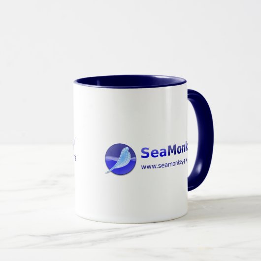 SeaMonkey Projekt - horizontales Logo Tasse (VorderseiteRechts)