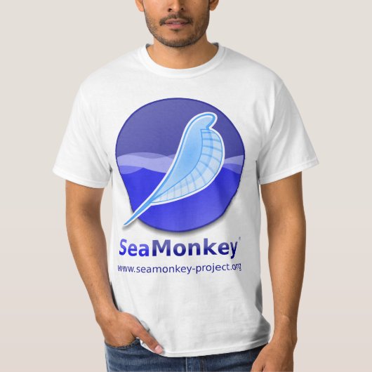 SeaMonkey Projekt - vertikales Logo T-Shirt (Vorderseite)