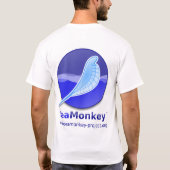 SeaMonkey Projekt - vertikales Logo T-Shirt (Rückseite)