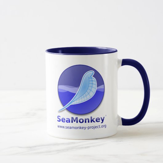SeaMonkey Projekt - vertikales Logo Tasse (Rechts)