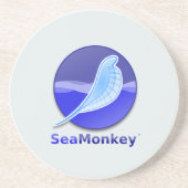 SeaMonkey Text-Logo Sandstein Untersetzer (Vorne)