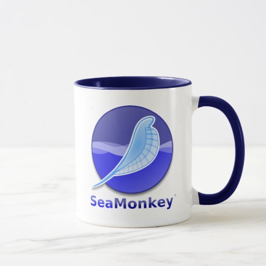 SeaMonkey Text-Logo Tasse (Rechts)