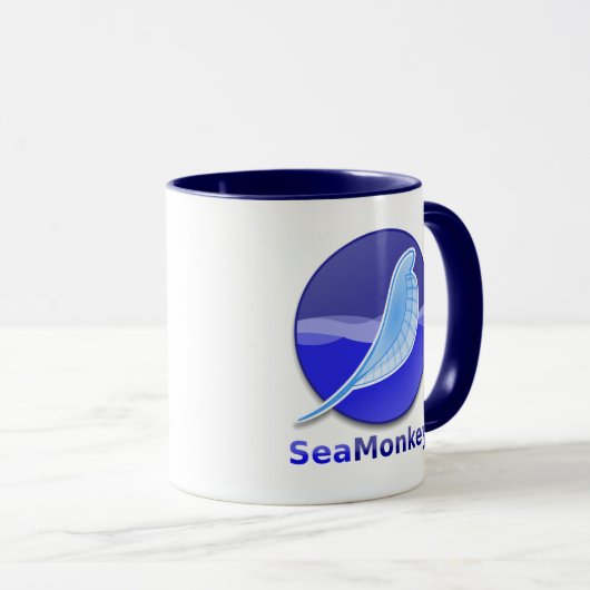 SeaMonkey Text-Logo Tasse (VorderseiteRechts)