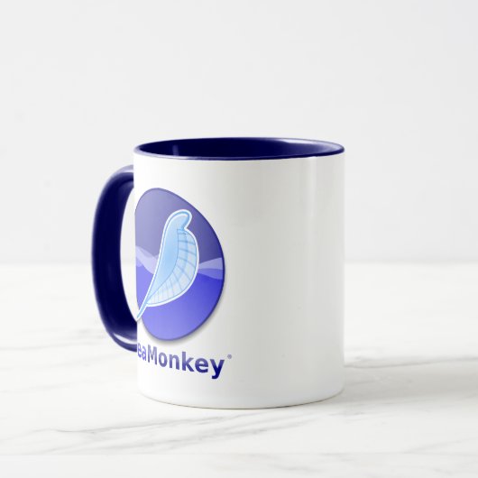 SeaMonkey Text-Logo Tasse (Vorderseite Links)