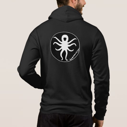 Seamonster Zip Hoodie (Rückseite)