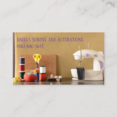 Seamress/Dressmaking/Modernes Nähen Visitenkarte (Vorderseite)