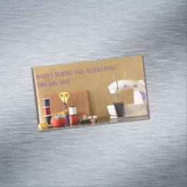 Seamress/Dressmaking/Schneiderei Magnetische Visitenkarte