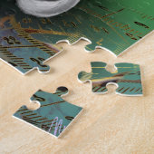 Seamress Girl mit farbenfroher Kleidung - Kunst Ze Puzzle (Seite)