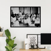 Seamstress Afroamerikaner 1900 Poster (Heimbüro)