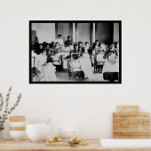 Seamstress Afroamerikaner 1900 Poster (Küche)