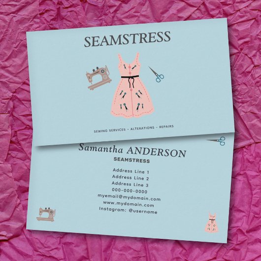 Seamstress & Alterations Services Visitenkarte