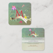 Seamstress Baby Clothes Business Quadratische Visitenkarte (Vorne/Hinten)