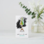 Seamstress business card visitenkarte (Stehend Vorderseite)