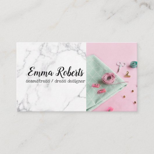 Seamstress Business Card Visitenkarte (Vorderseite)