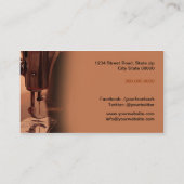 Seamstress Business Card Visitenkarte (Rückseite)