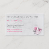 Seamstress business card visitenkarte (Rückseite)