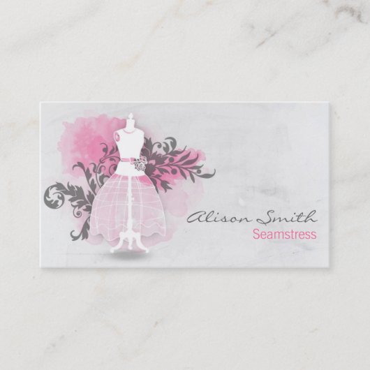 Seamstress business card visitenkarte (Vorderseite)
