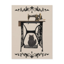 Seamstress Cats Lovers - Vintage Nähmaschine