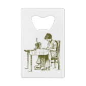 Seamstress-Design Geldbeutel Flaschenöffner (Rückseite)