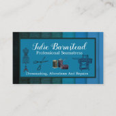 Seamstress Dressmaker Fabric Mannequin Scissors Bu Visitenkarte (Vorderseite)