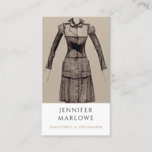 Seamstress Dressmaker Schneider Business Card Visitenkarte