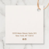 Seamstress Floral Nähmaschine Liebesmarken Geschenkanhänger (Rückseite)