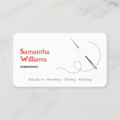 Seamstress Handmade Dressmaking Visitenkarte (Vorderseite)