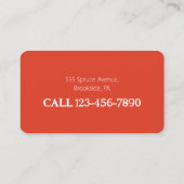 Seamstress Handmade Dressmaking Visitenkarte (Rückseite)