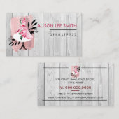 Seamstress Handnähte Dressmaker Business Card Visitenkarte (Vorne/Hinten)