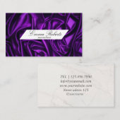 Seamstress Lila Cloud Business Card Visitenkarte (Vorne/Hinten)