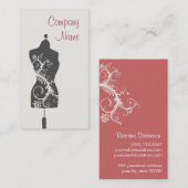 Seamstress Mannequin Visitenkarte (Vorne/Hinten)