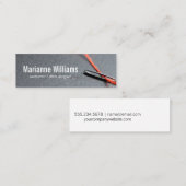 Seamstress Nähen Mini Visitenkarte (Vorne/Hinten)