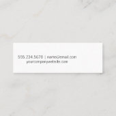 Seamstress Nähen Mini Visitenkarte (Rückseite)