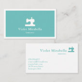 Seamstress Nähmaschine Business Card Visitenkarte (Vorne/Hinten)