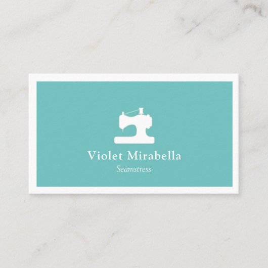 Seamstress Nähmaschine Business Card Visitenkarte (Vorderseite)