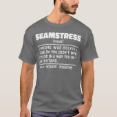 Seamstress Noun Definition Nähen Spaß Angebot T-Shirt (Vorderseite)
