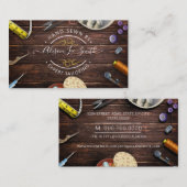 Seamstress- oder Schneiderschreibkarte Handnähte V Visitenkarte (Vorne/Hinten)