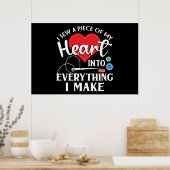 Seamstress Quilting Knitting Poster (Küche)