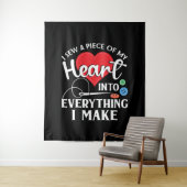 Seamstress Quilting Knitting Wandteppich (Beispiel)