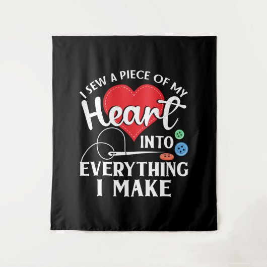 Seamstress Quilting Knitting Wandteppich (Vorderseite)