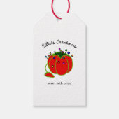 Seamstress Red Button Cushion Seamstress Classic R Geschenkanhänger (Vorderseite)