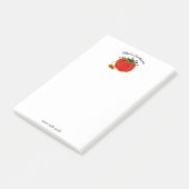 Seamstress Red Button Cushion Seamstress Post-it Klebezettel (angewinkelt)