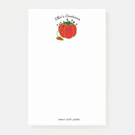 Seamstress Red Button Cushion Seamstress Post-it Klebezettel