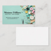 Seamstress | Schaltflächen Spool Thread Visitenkarte (Vorne/Hinten)