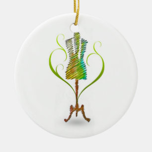 Seamstress-Schaufensterpuppe Keramik Ornament